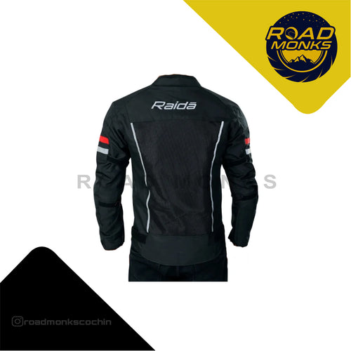 Raida Tourer Motorcycle Riding Jacket Black/Red