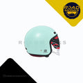 Steelbird SBH-67 Vintage Retro Open Face Helmet – Gloss Mint Green | ISI & DOT Certified