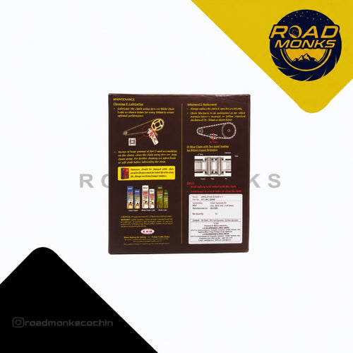 Rolon Brass Chain & Sprocket Kit for Royal Enfield Scram 411   Heavy Duty Motorcycle Chain Set
