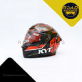 KYT TT-Revo Full Face Motorcycle Helmet Black/Red Graphic