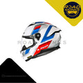 LS2 Stream 2 Full Face Helmet White with Blue/Red Graphics