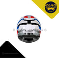 LS2 Stream 2 Full Face Helmet White with Blue/Red Graphics