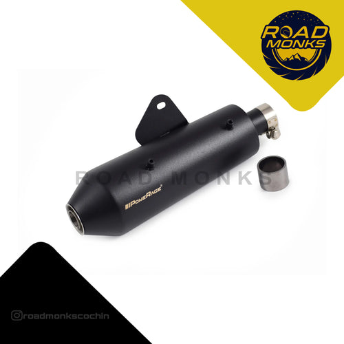 Powerage Slip-On Performance Exhaust Black Finish for Royal Enfield Hunter 350