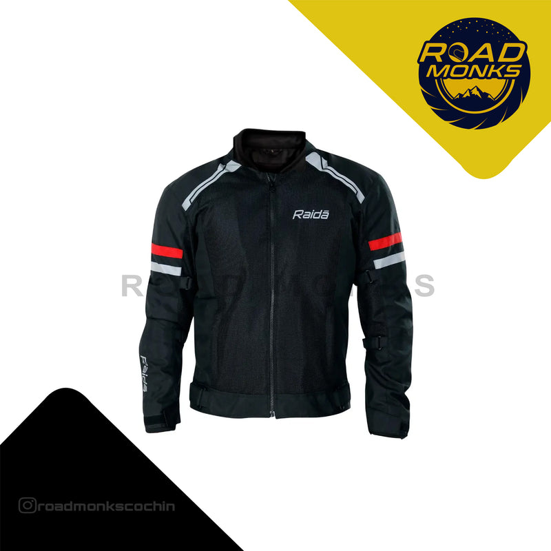 Raida Tourer Motorcycle Riding Jacket Black/Red