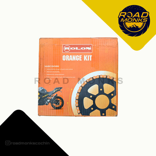 rolon orange normal chain spocket kit for ktm duke rc 200