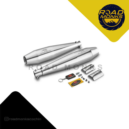 Red Rooster Stellar Performance Polish Exhaust for Royal Enfield Interceptor 650 & Continental GT 650
