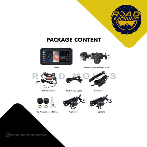 SIMTAC M6DT Motorcycle GPS Navigation Screen