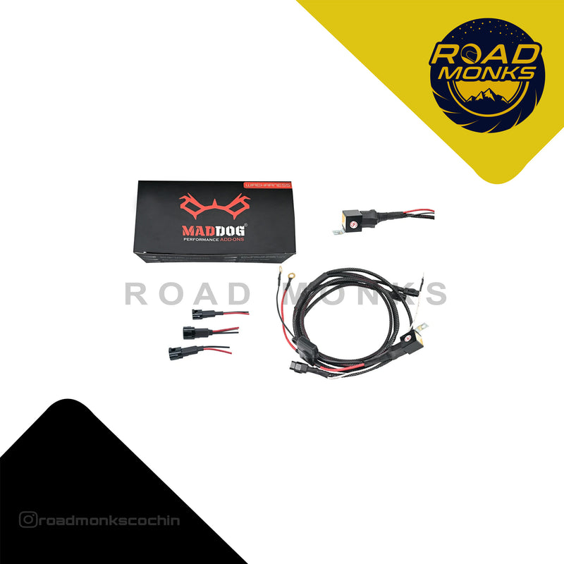Maddog Standard Wiring Harness 100W Auxiliary Light Harness